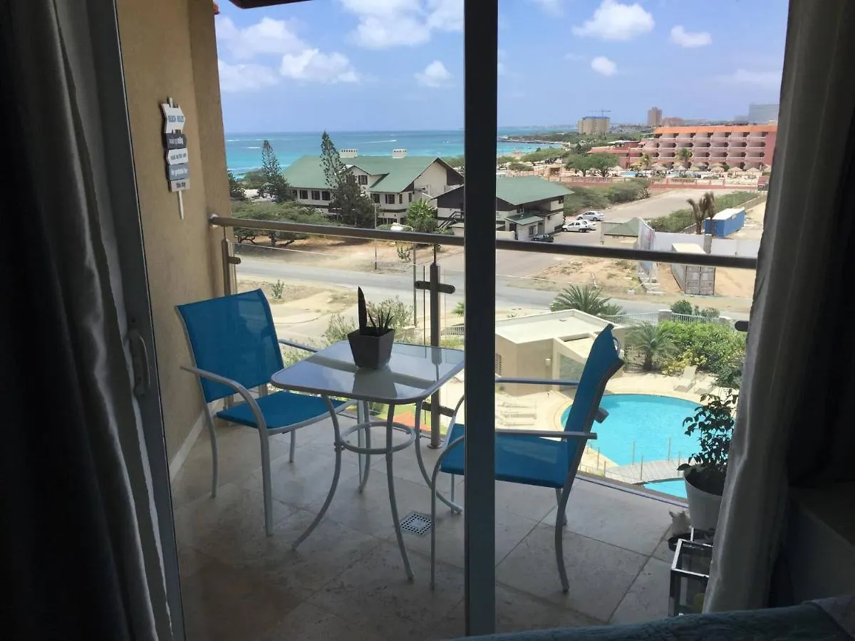 Lovely Sea View,Eagle Beach, Oasis Condominium Wifi Palm Beach 0*,